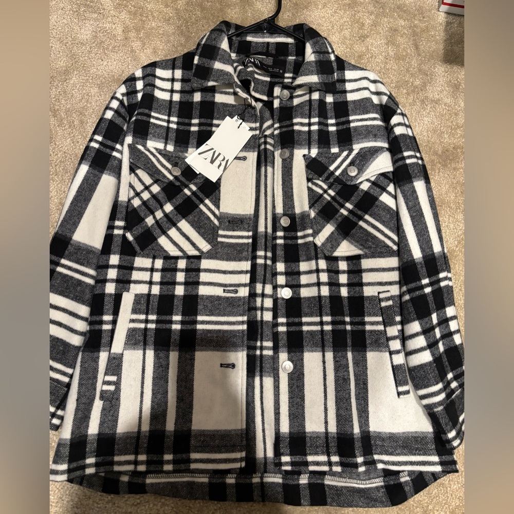 Zara Plaid Overshirt